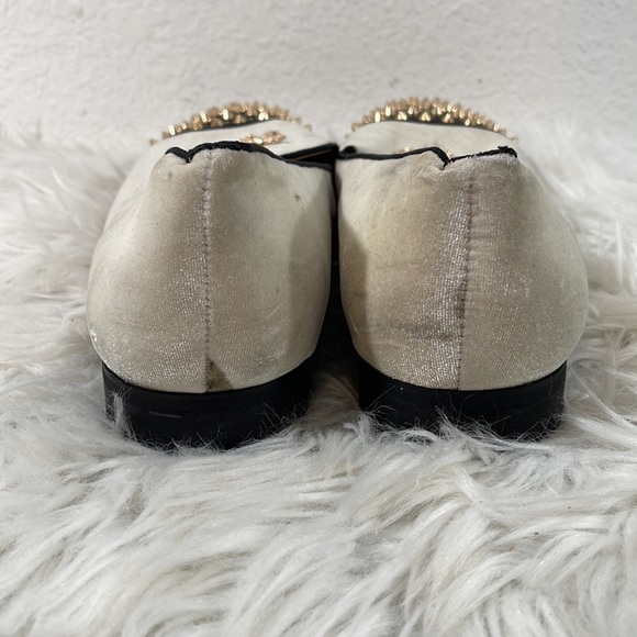 Meijiana Velvet Loafers Dress Shoes with Metal Embellishments Luxury Loafer 12 - Picture 6 of 16